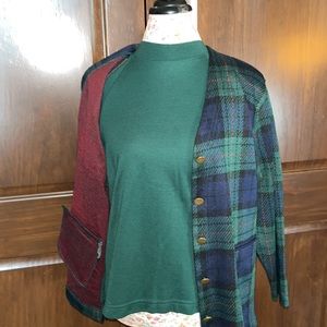 Ecco Petites Vintage Classic Size M SS Sweater & Matching LS Blazer EUC